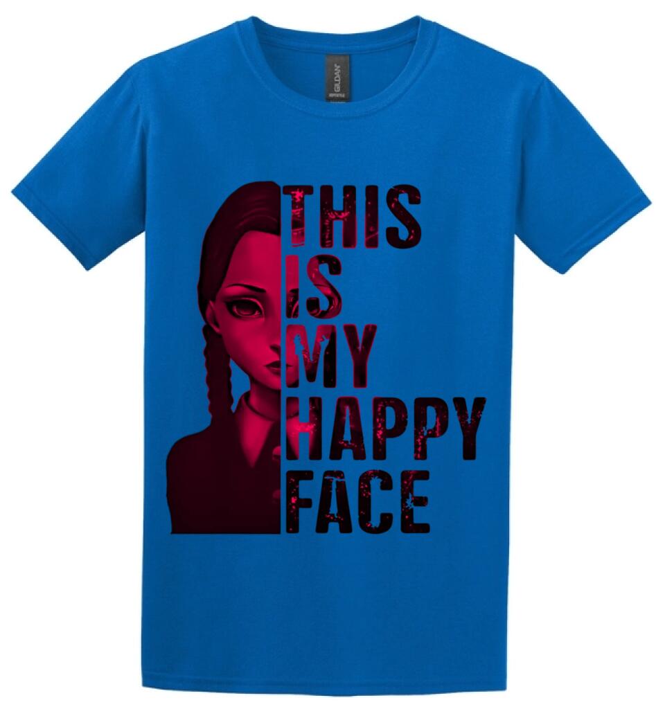 Wednesday this is my happy face