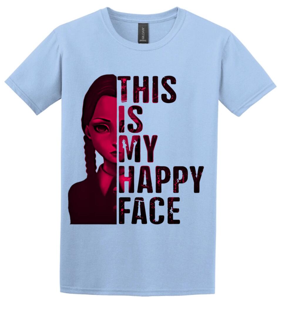 Wednesday this is my happy face