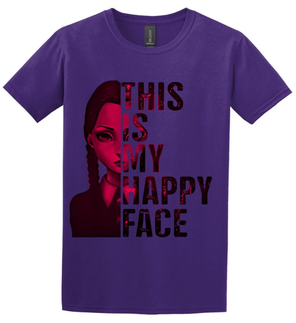 Wednesday this is my happy face