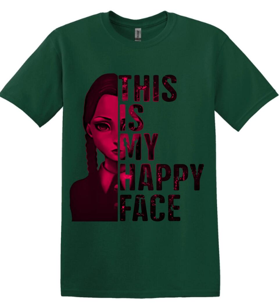 Wednesday this is my happy face