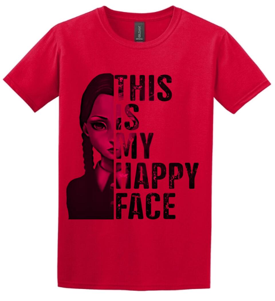 Wednesday this is my happy face