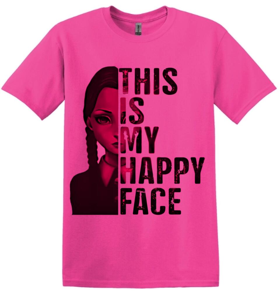 Wednesday this is my happy face