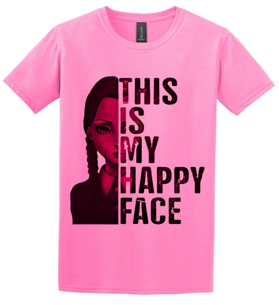 Wednesday this is my happy face