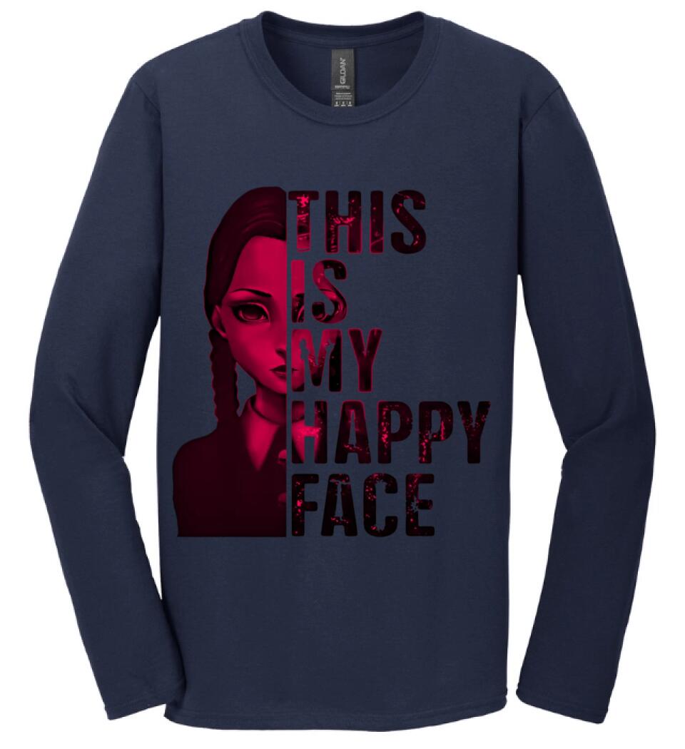 Wednesday this is my happy face