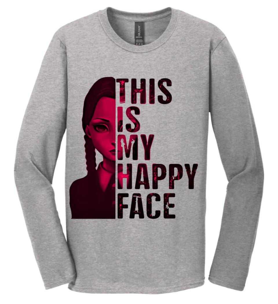 Wednesday this is my happy face