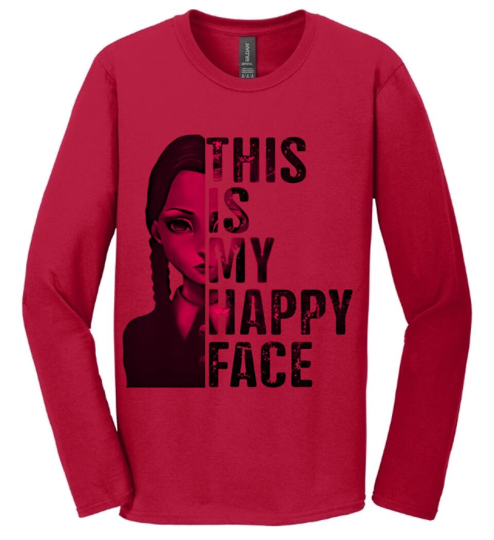 Wednesday this is my happy face