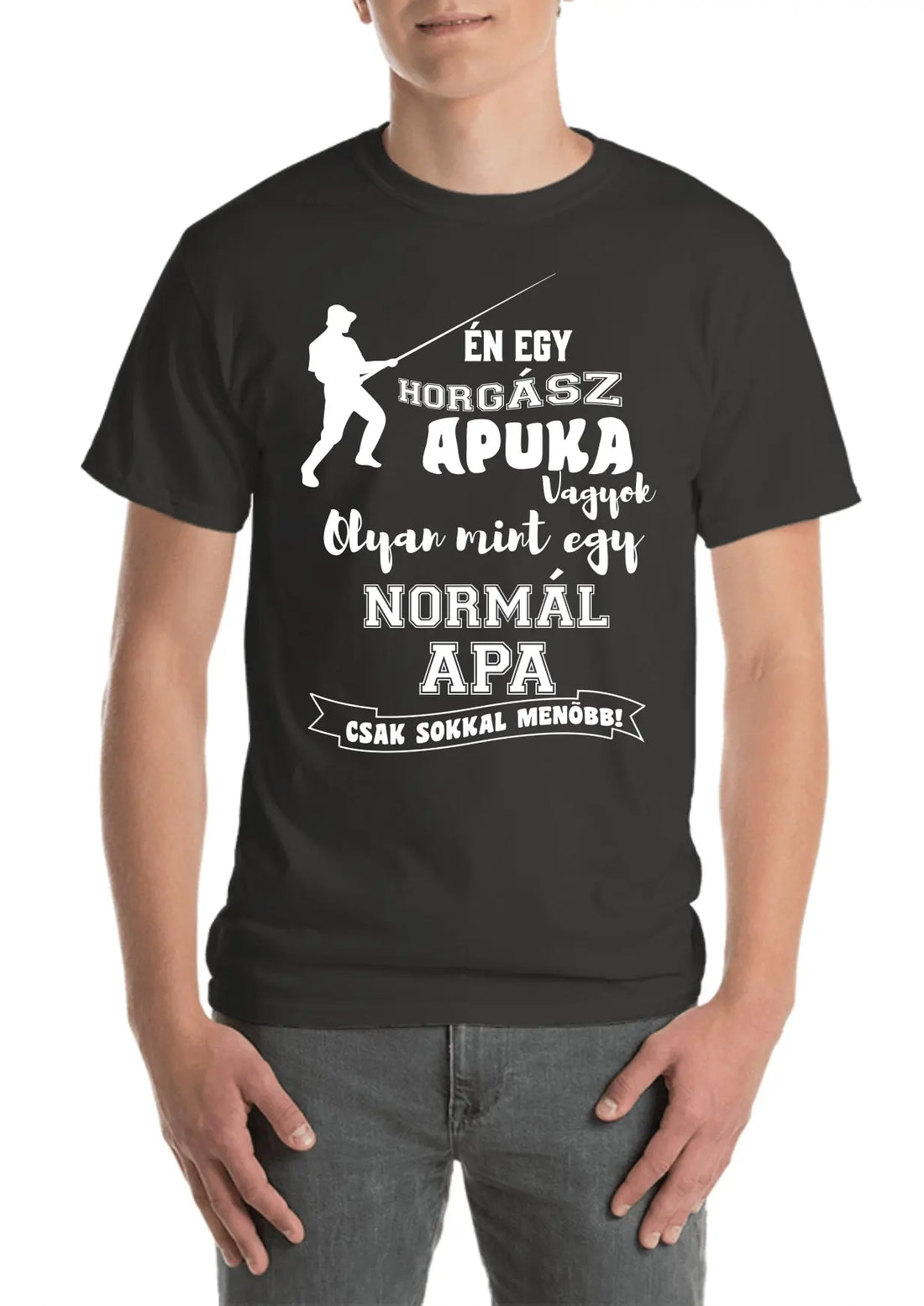 Egyedi póló horgász apuka vagyok FORME.HU pòlò