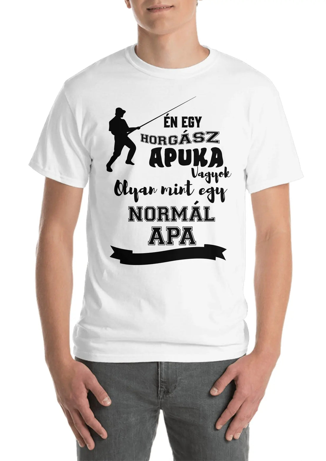 Egyedi póló horgász apuka vagyok FORME.HU pòlò